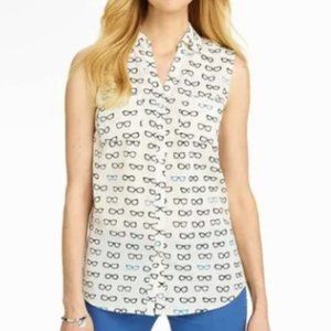 Talbots Nantucket Sleeveless Blouse-Glasses